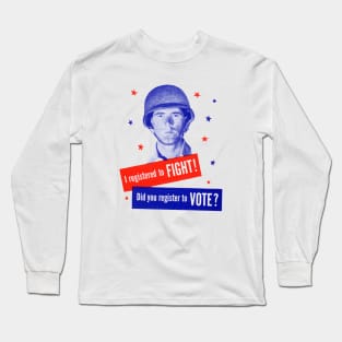 1950s Did You Register To Vote Long Sleeve T-Shirt